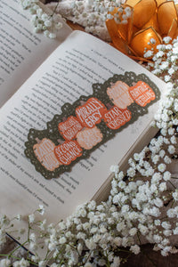 Book Trope Pumpkin Patch Die-Cut Bookmark