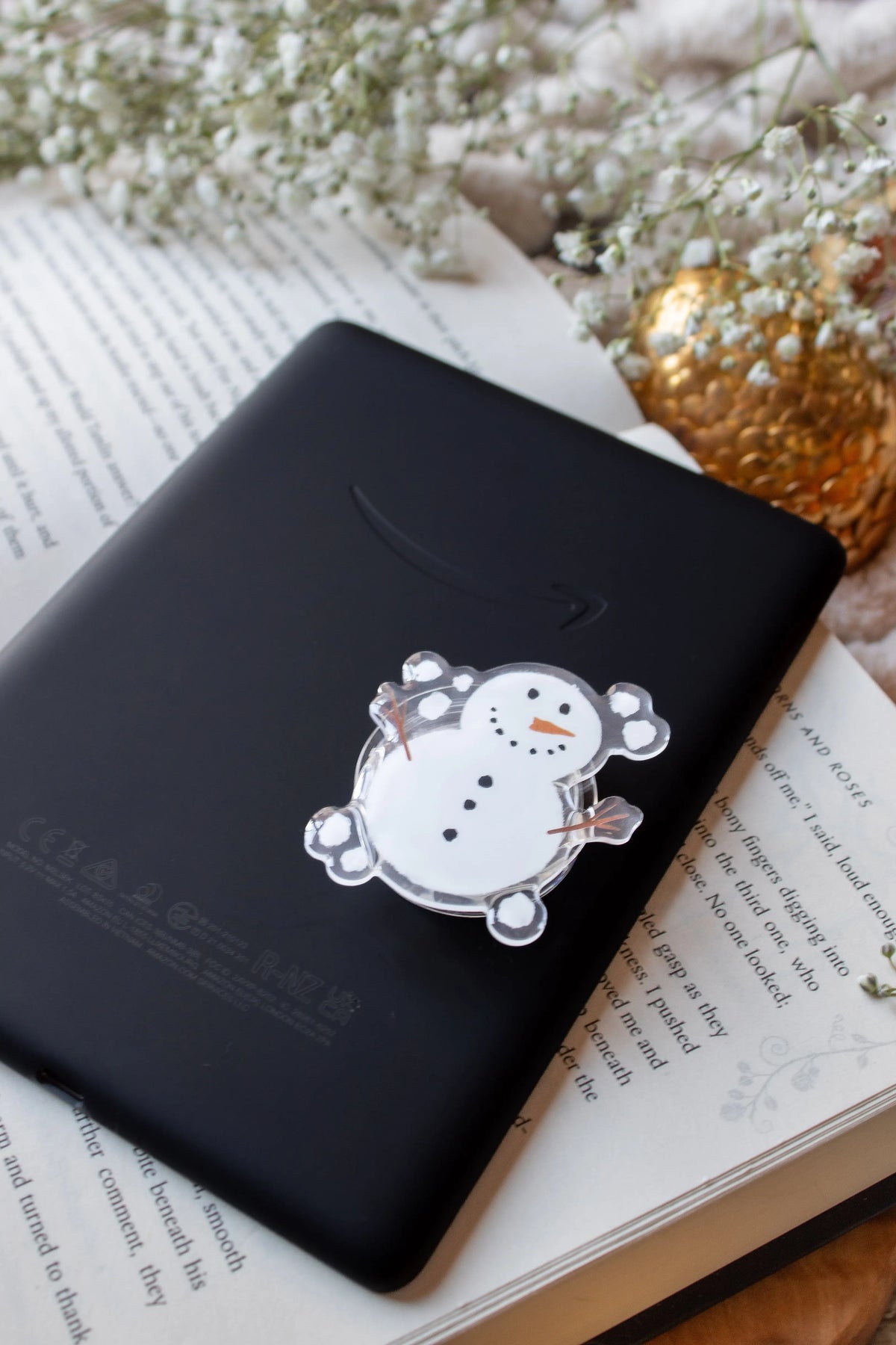 Snowman Kindle / Phone Grip
