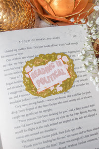 Reading is Political Waterproof Vinyl Sticker