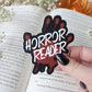 Horror Reader Waterproof Sticker | 2.2"x2.5"