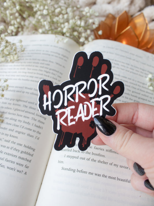 Horror Reader Waterproof Sticker | 2.2"x2.5"