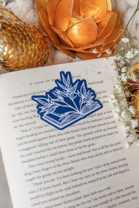 Open Porcelain Book Waterproof Vinyl Sticker