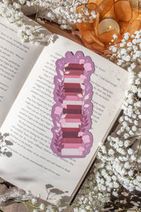 Valentines Day Bookstack Die-Cut Bookmark