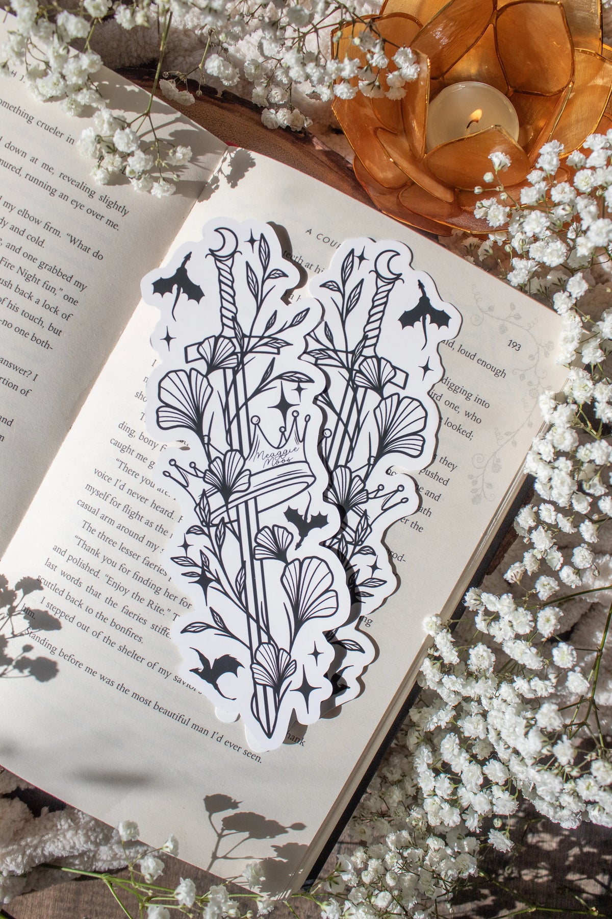 Ivory Sword Fantasy Reader Die-Cut Bookmark
