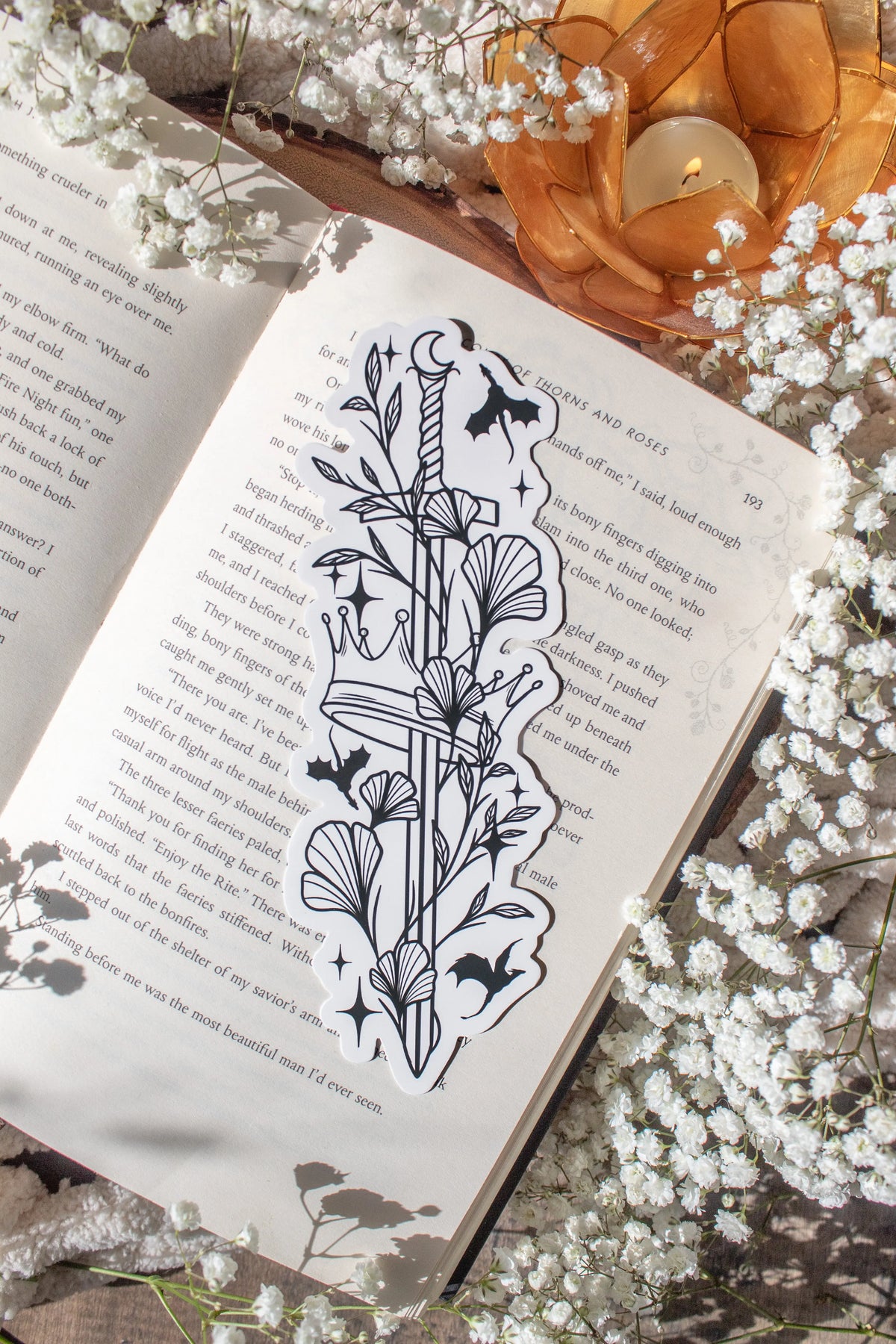 Ivory Sword Fantasy Reader Die-Cut Bookmark