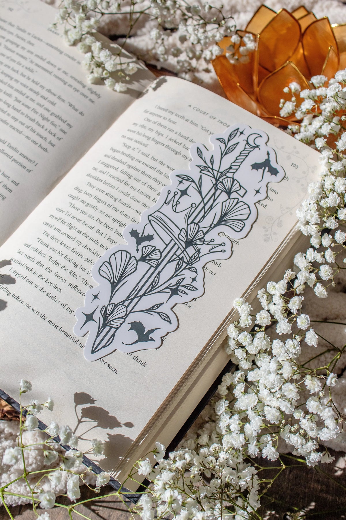 Ivory Sword Fantasy Reader Die-Cut Bookmark