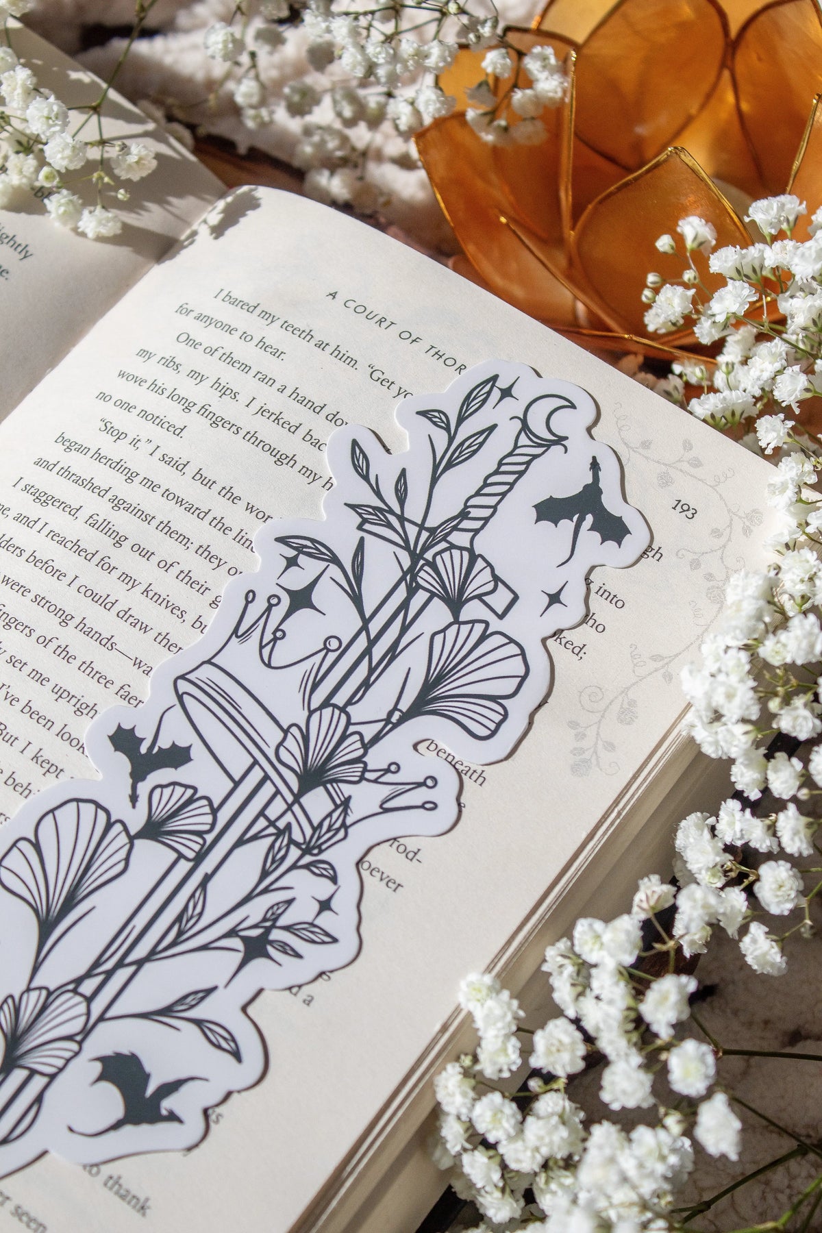 Ivory Sword Fantasy Reader Die-Cut Bookmark