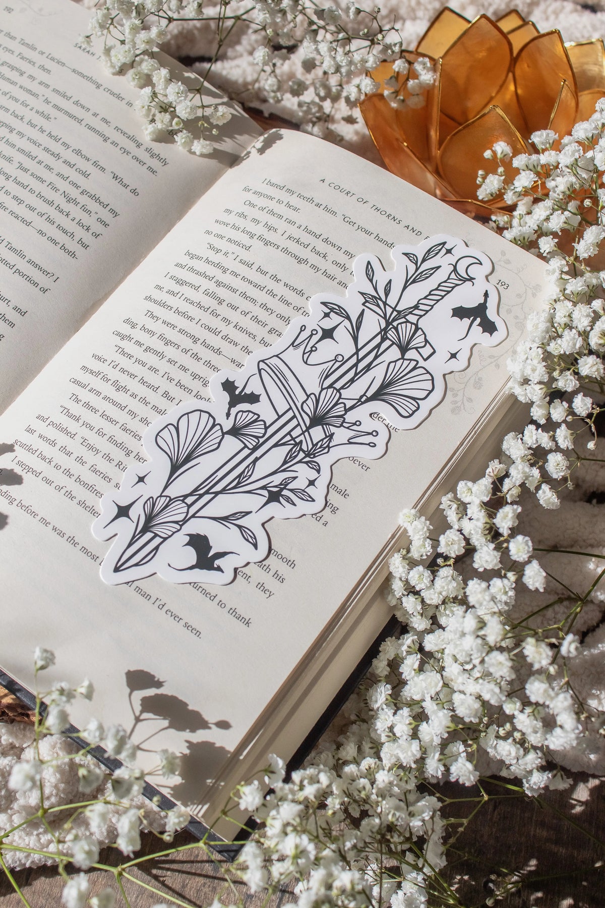 Ivory Sword Fantasy Reader Die-Cut Bookmark
