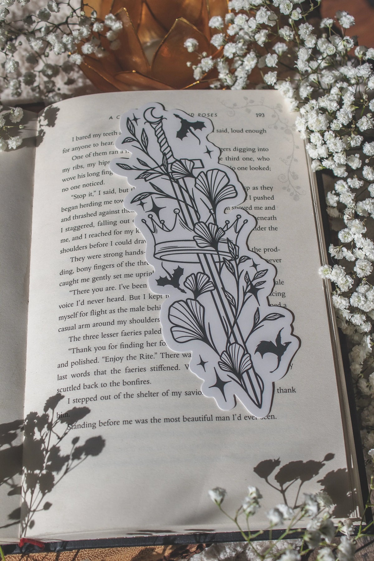 Ivory Sword Fantasy Reader Die-Cut Bookmark