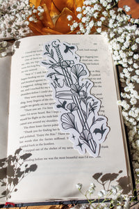 Ivory Sword Fantasy Reader Die-Cut Bookmark