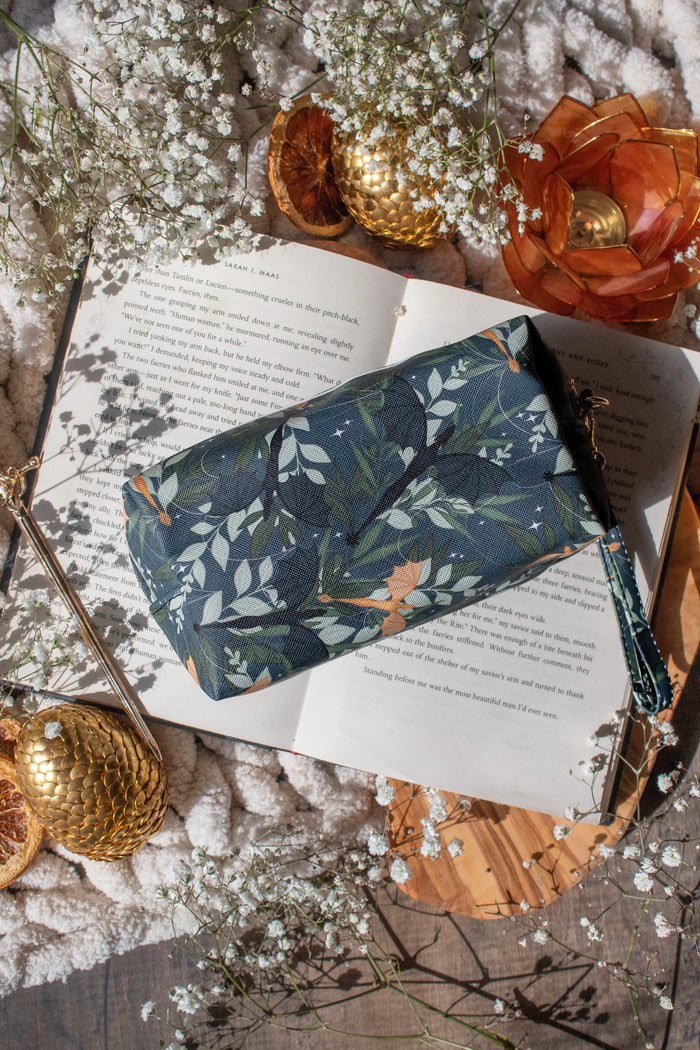 Bookish Cosmetic / Pencil Pouch Zip Bag | Fourth Wing Tairn & Andarna