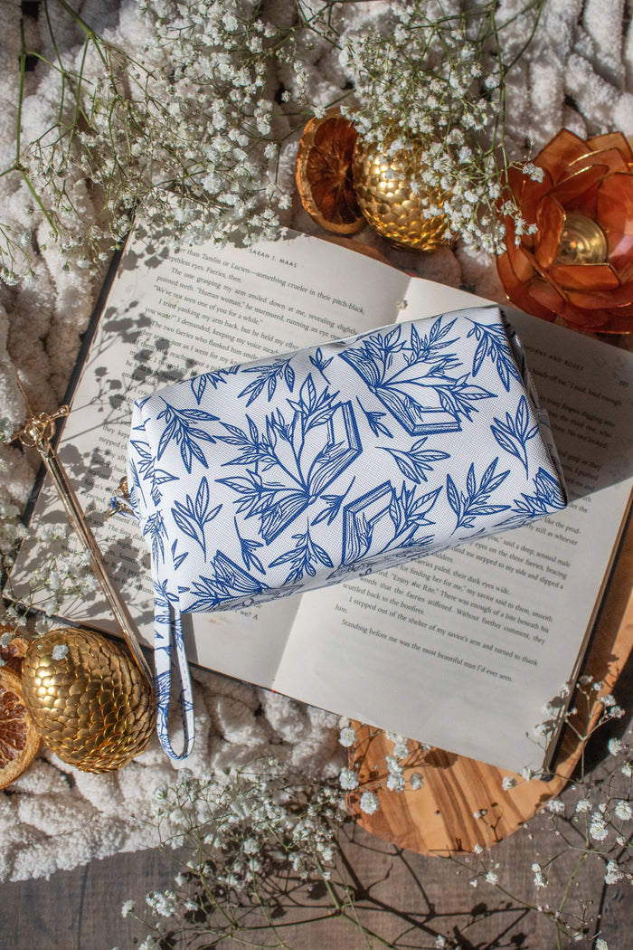 Bookish Cosmetic / Pencil Pouch Zip Bag | Porcelain Books