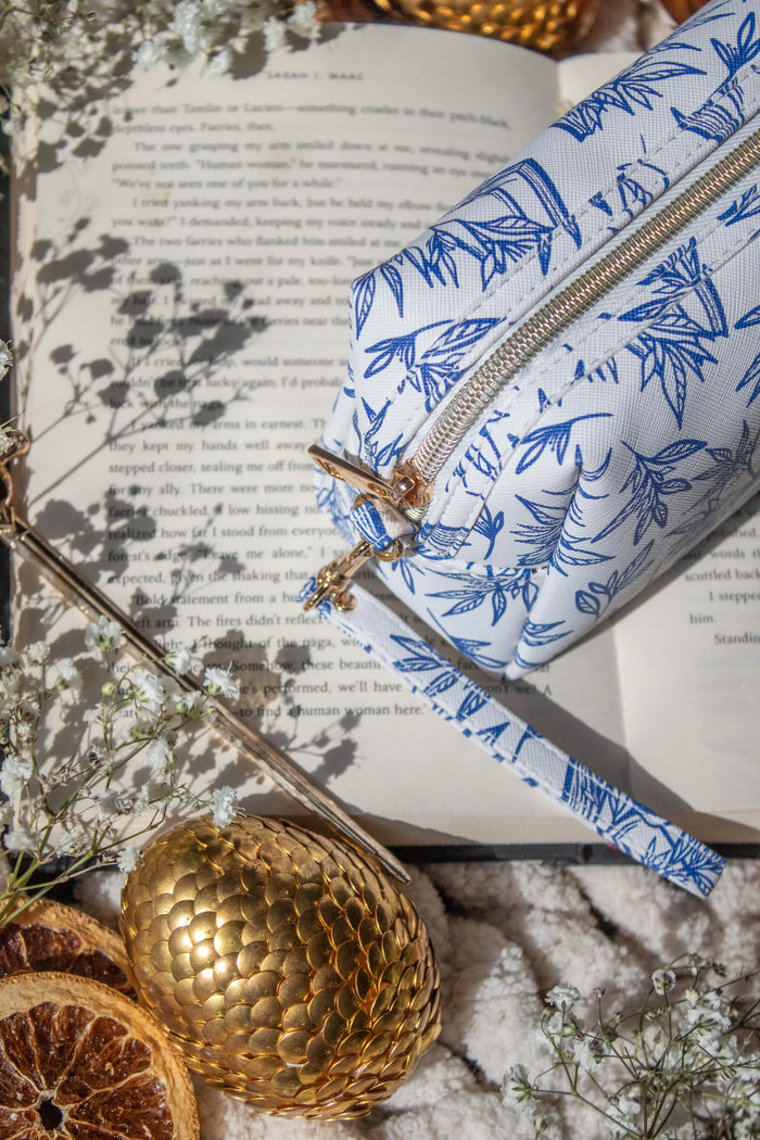 Bookish Cosmetic / Pencil Pouch Zip Bag | Porcelain Books