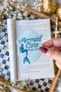 Mermaid Cove Book Club Waterproof Vinyl Sticker