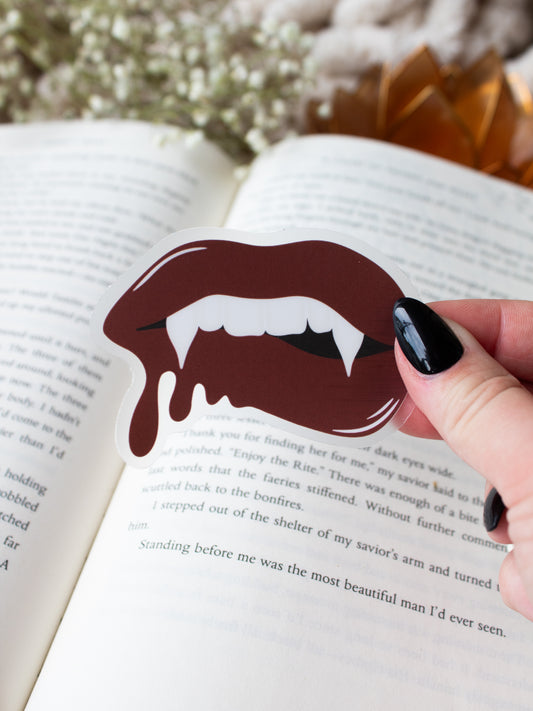 Vampire Lips Waterproof Sticker | 3"x2.2"