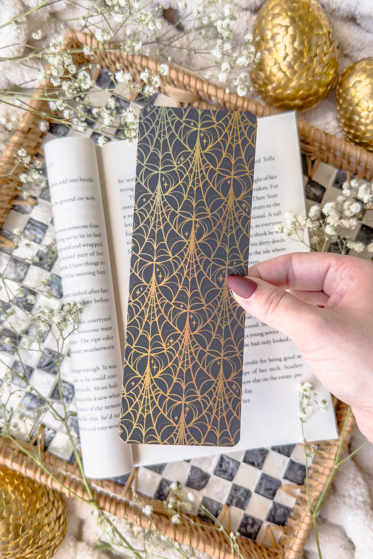 Spiderweb Nouveau Foil Bookmark