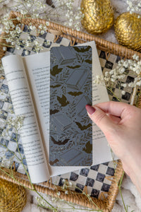 Batty Books Foil Bookmark