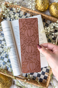 Pumpkin Spice Foil Bookmark