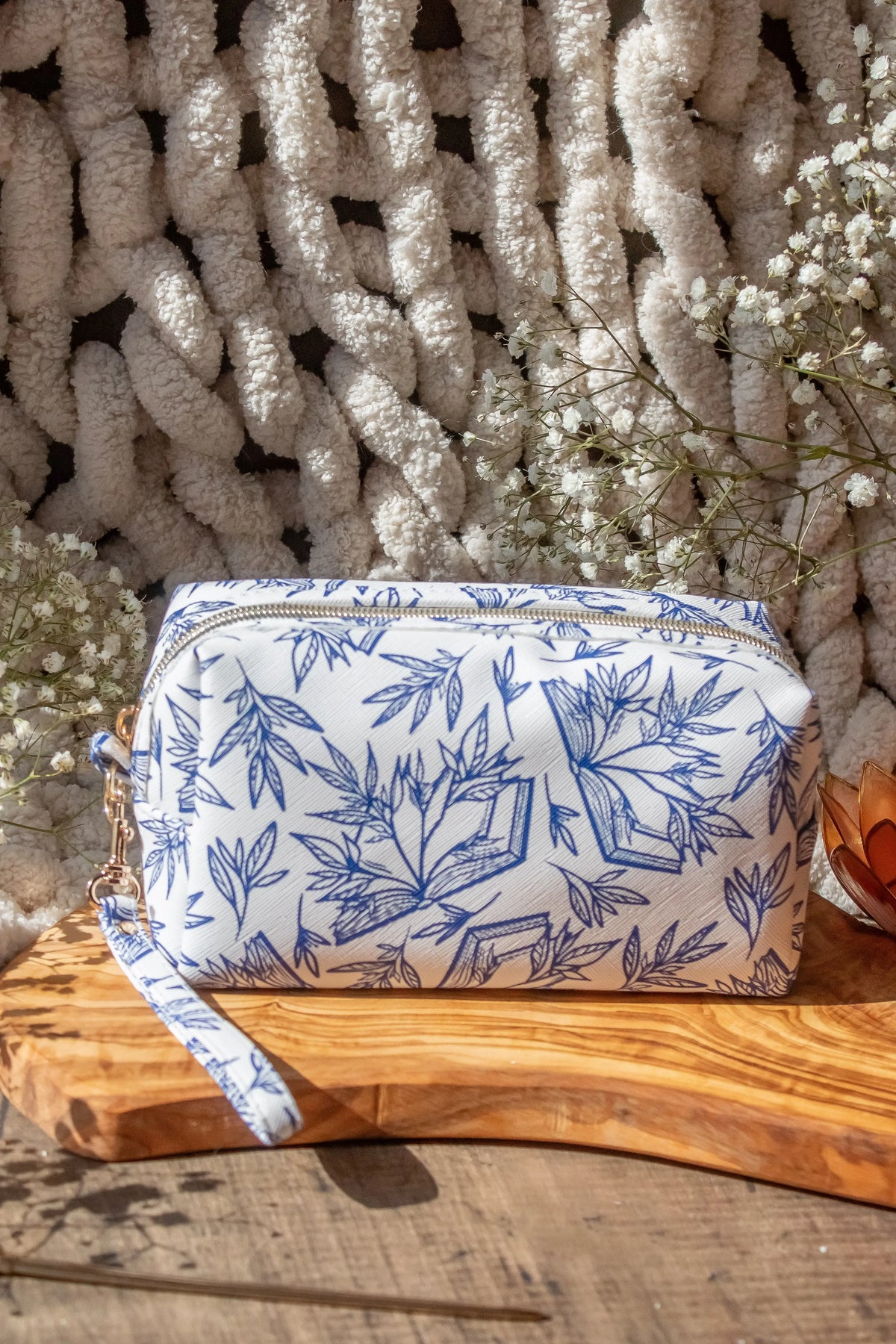 Bookish Cosmetic / Pencil Pouch Zip Bag | Porcelain Books