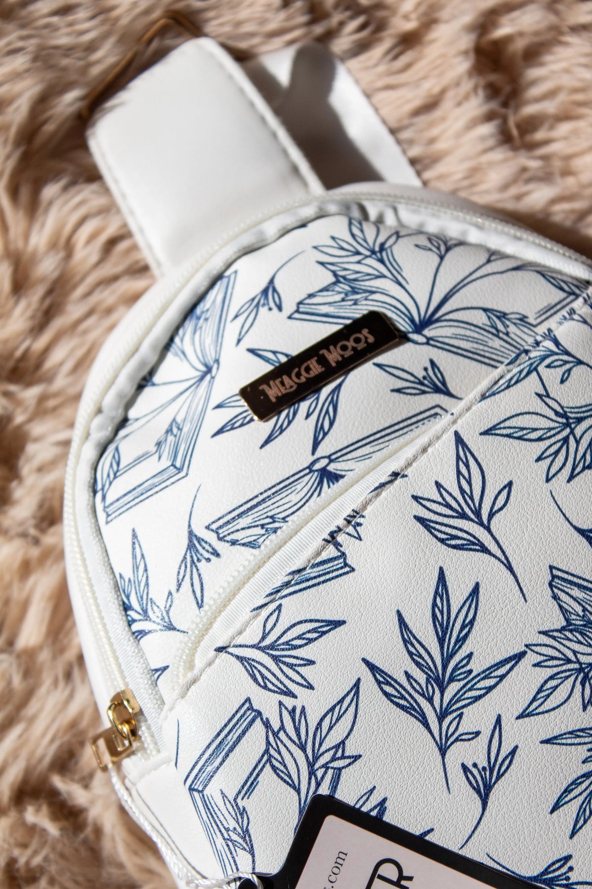 Porcelain Books E-Reader Crossbody Bag