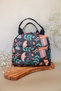 Bookish Lunch Tote Bag | Burgundy Books