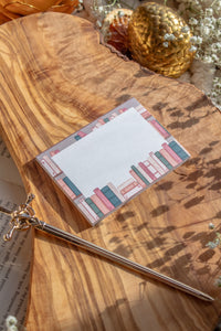 3"x4" Sticky Notes | Cozy Pastel Bookshelf