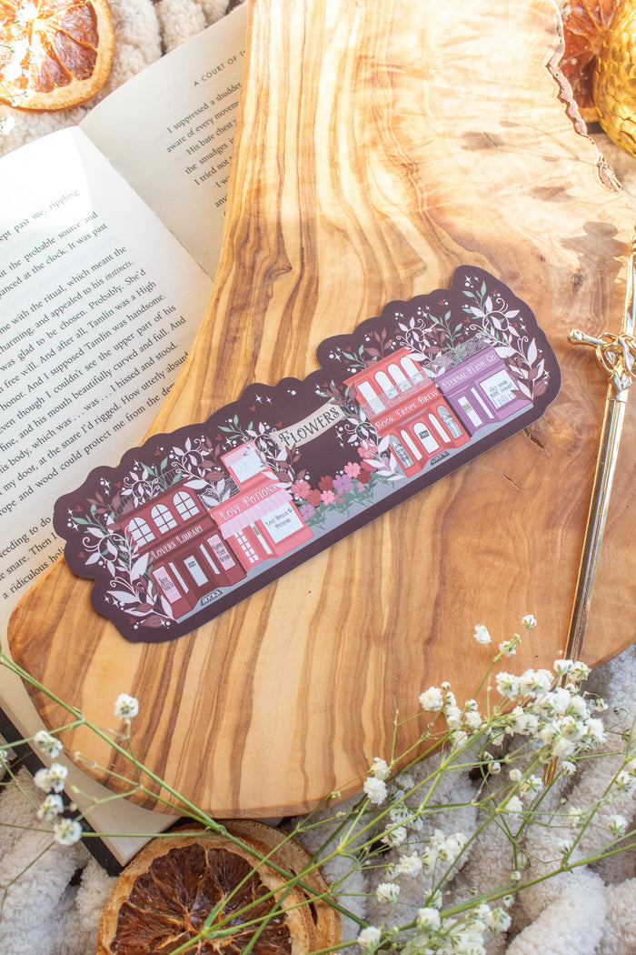 Lover's Lane Valentines Village Die-Cut Bookmark