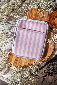Neoprene E-Reader Sleeve | Pink Cabana Stripes
