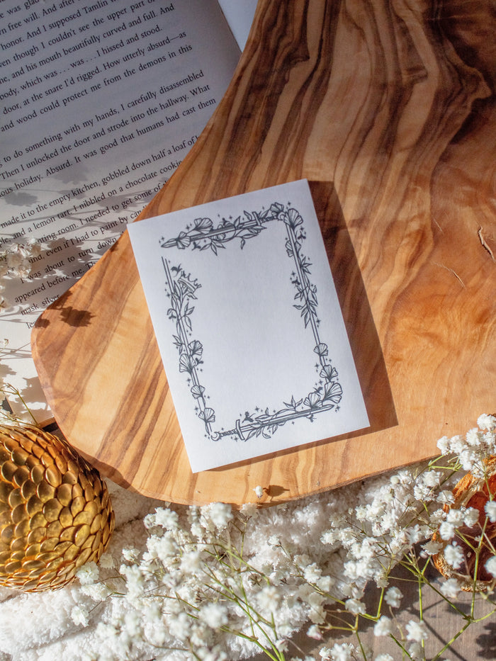 3"x4" Sticky Notes | Ivory Swords