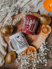 Violet's Bookshelf Mug