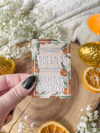 Fourth Wing | Violet's Orange Grove Waterproof Sticker