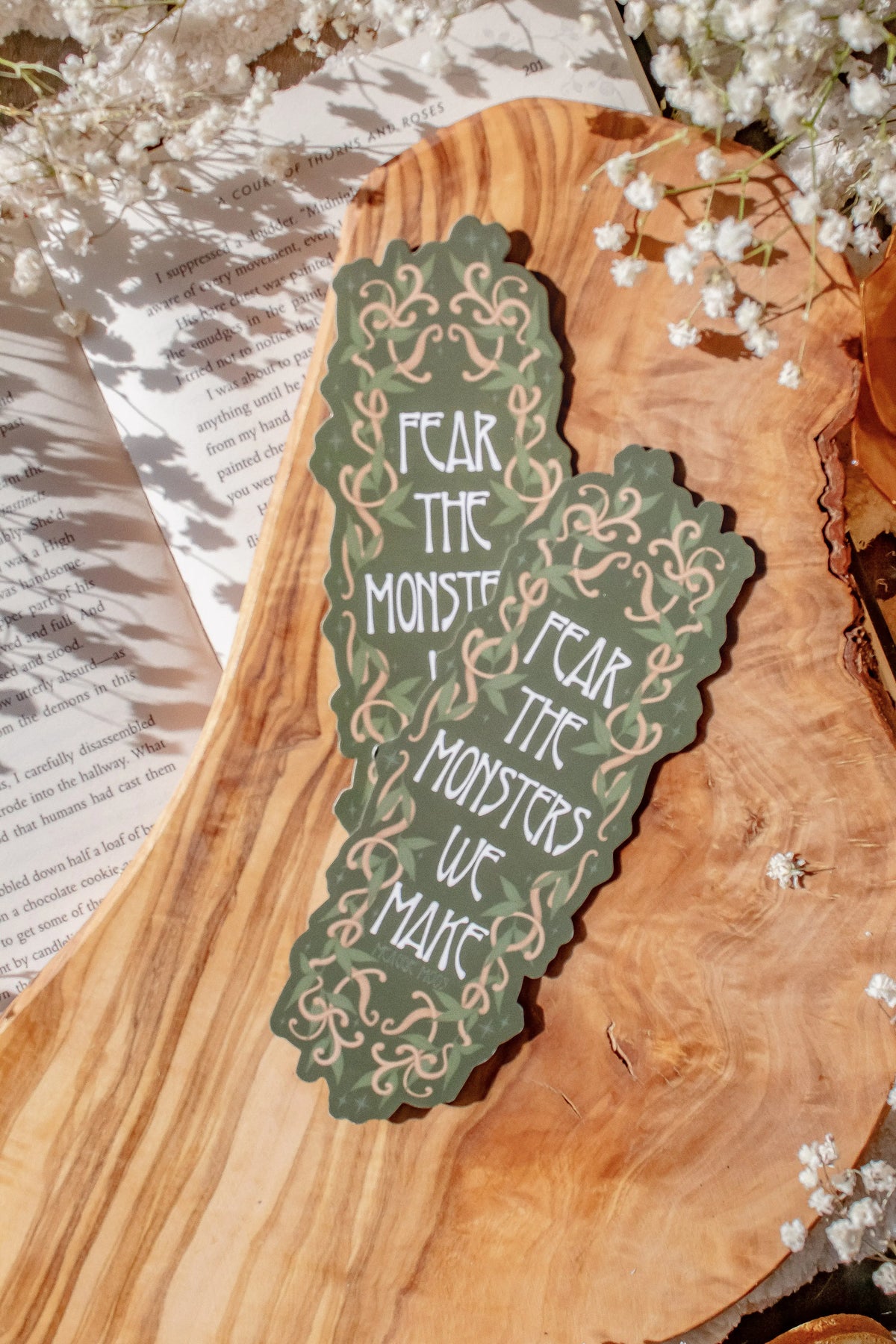 Shield of Sparrows | Fear The Monsters We Make Die-Cut Bookmark Book Club Pack of 10