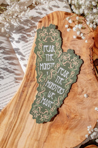 Shield of Sparrows | Fear The Monsters We Make Die-Cut Bookmark Book Club Pack of 10