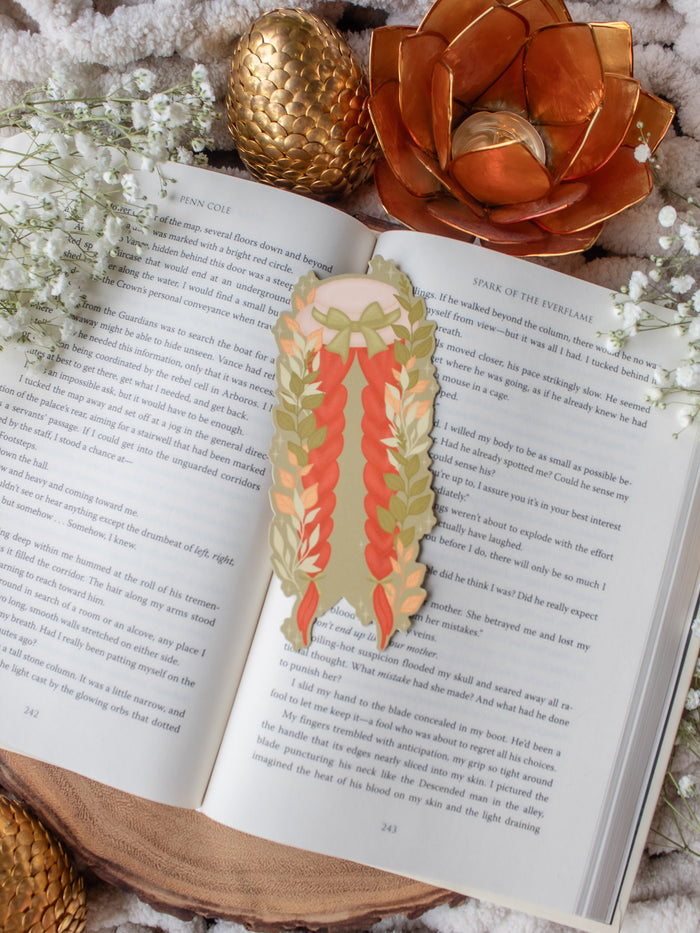 Anne of Green Gables Hat & Braids Die-Cut Bookmark