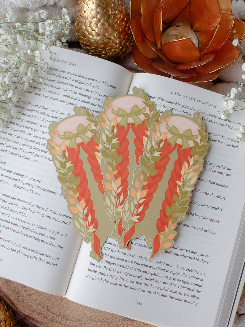 Anne of Green Gables Hat & Braids Die-Cut Bookmark