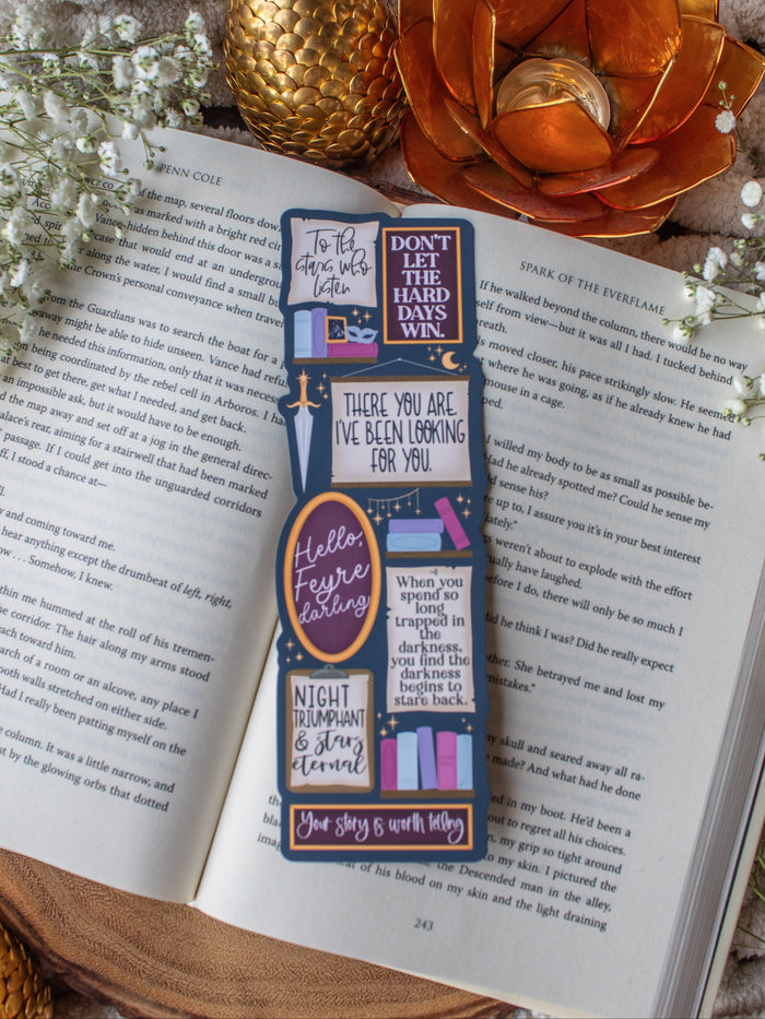ACOTAR Quote Wall Die-Cut Bookmark