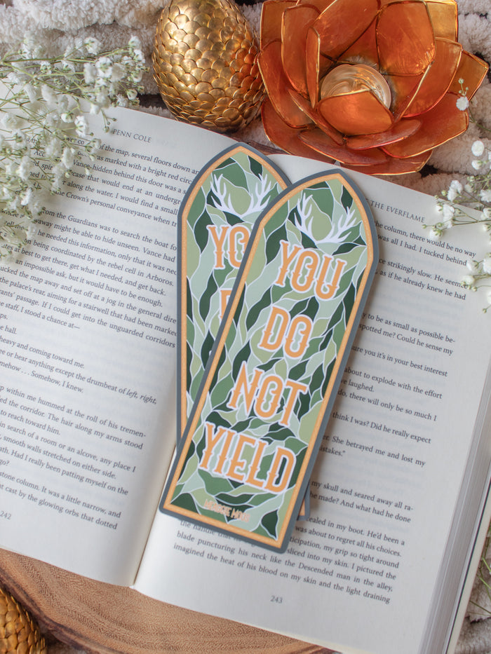 Throne of Glass You Do Not Yield Window Die-Cut Bookmark