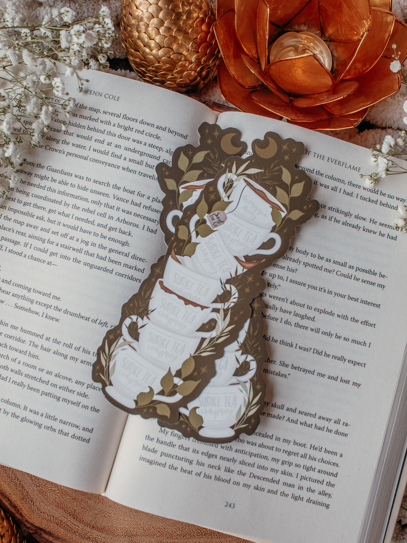 ACOTAR Suriel Tea Co Cupstack Die-Cut Bookmark