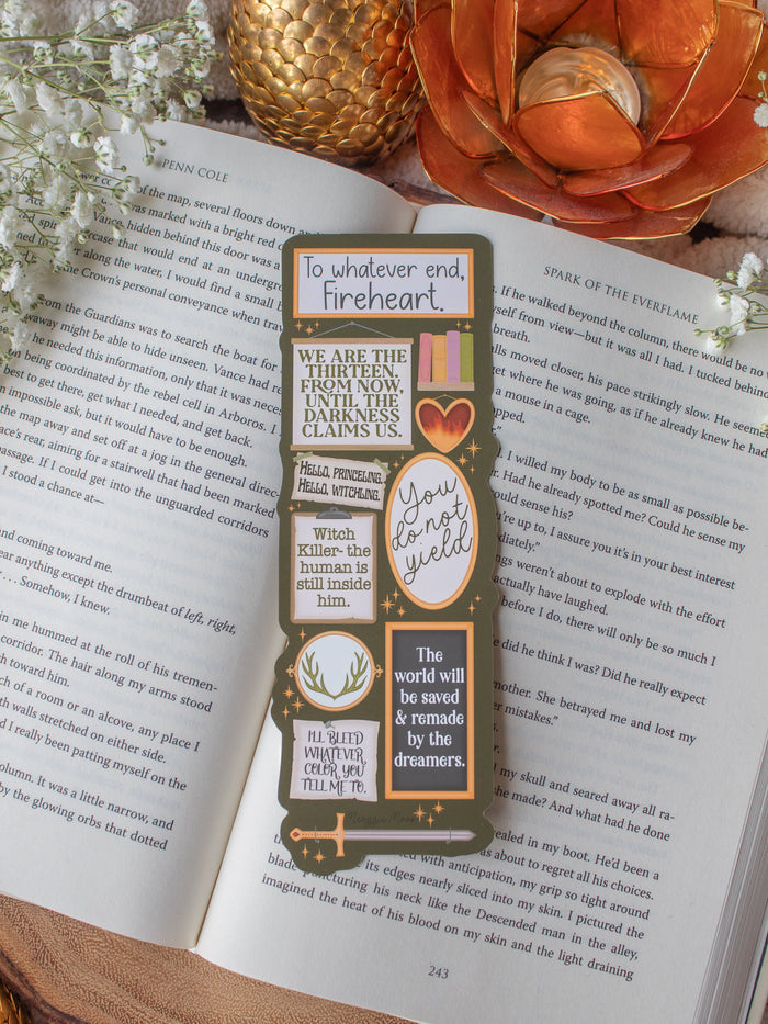 Throne of Glass Quote Wall Die-Cut Bookmark