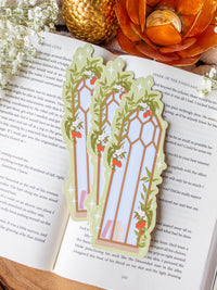Strawberry Arched Window Die-Cut Bookmark