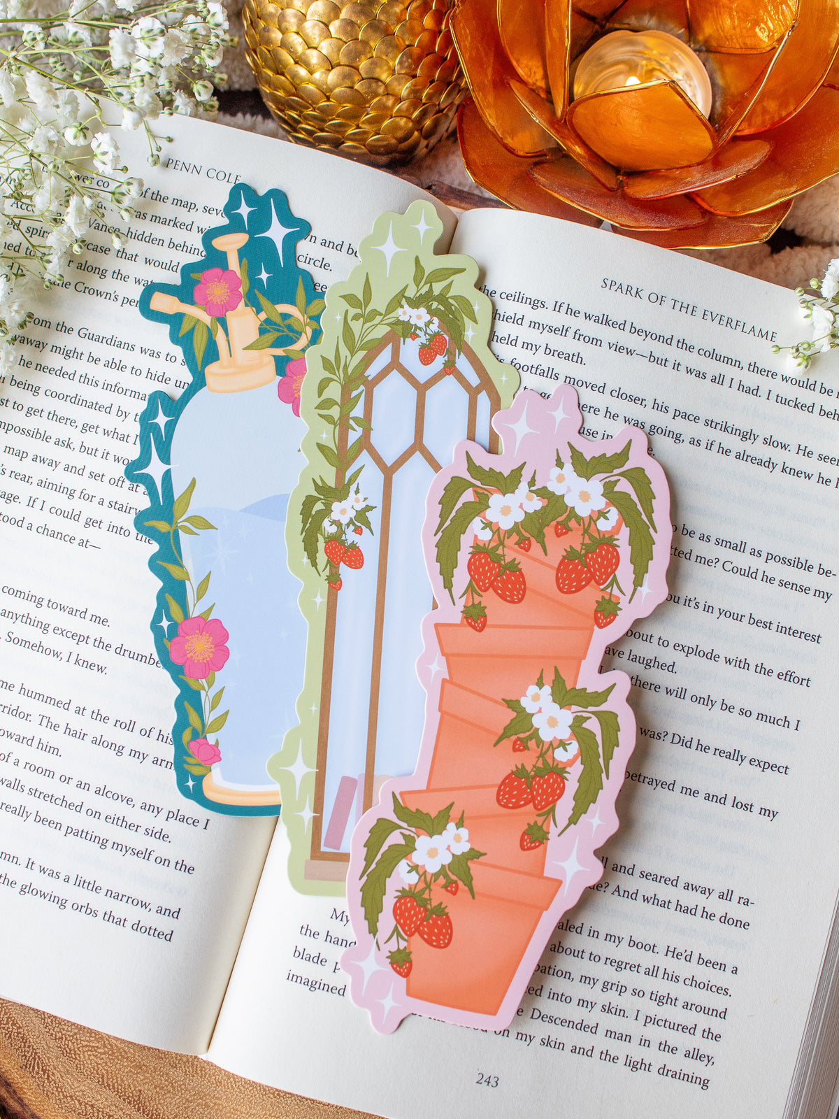 Garden Spritzer Die-Cut Bookmark