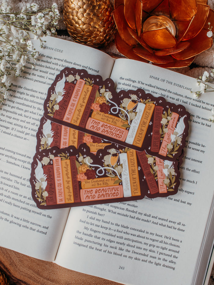 Fitzgerald Bookshelf Die-Cut Bookmark