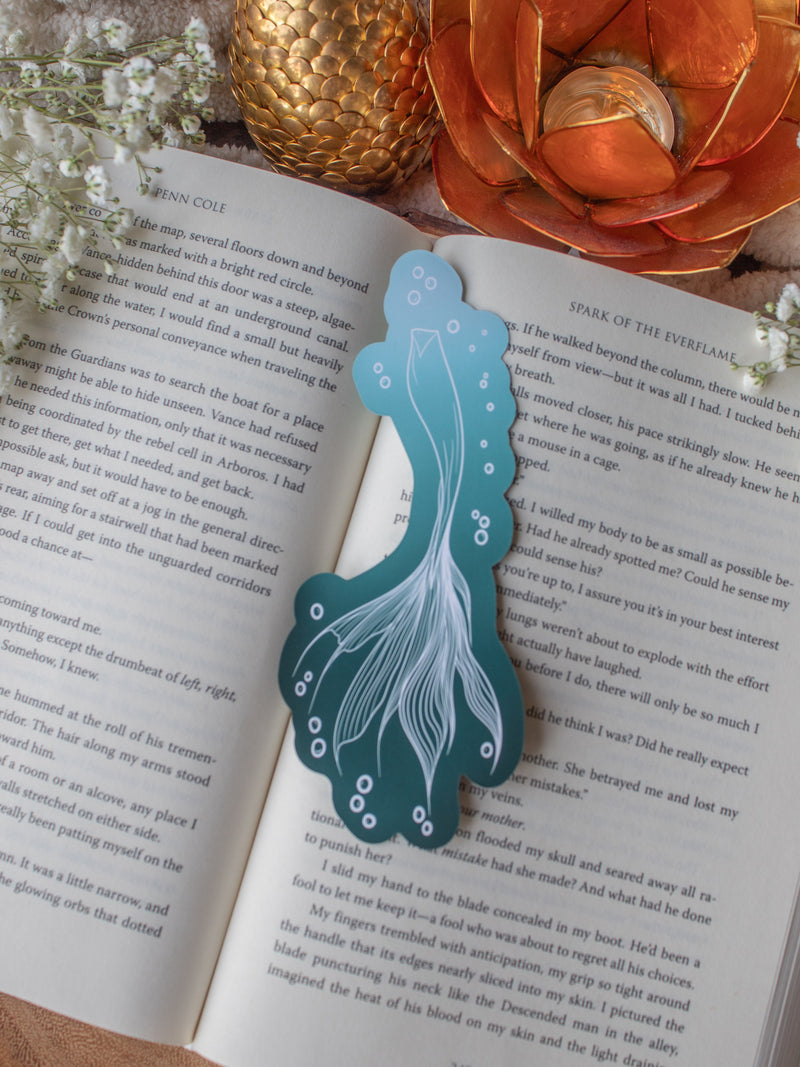 Mermaid Tail Fantasy Die-Cut Bookmark