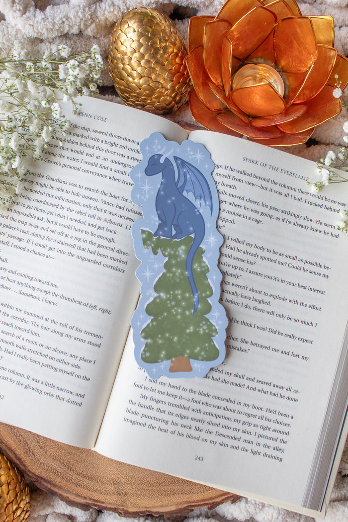 Evergreen Ice Dragon Die-Cut Bookmark