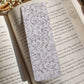 Gold Foil White Bookmark | Floral Dragons