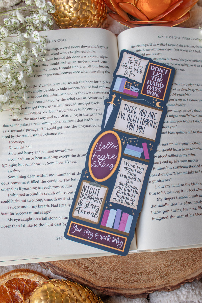 ACOTAR Quote Wall Die-Cut Bookmark