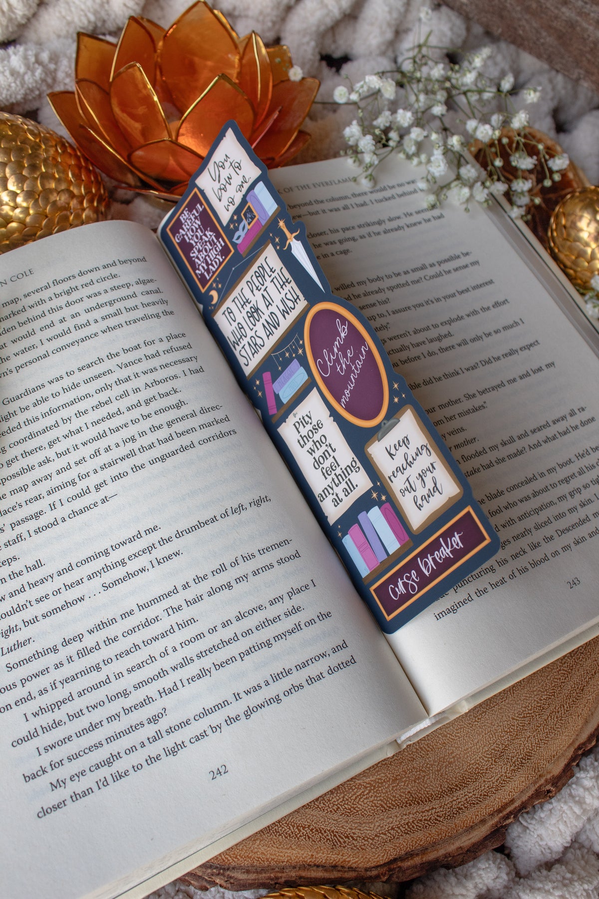 ACOTAR Quote Wall Die-Cut Bookmark