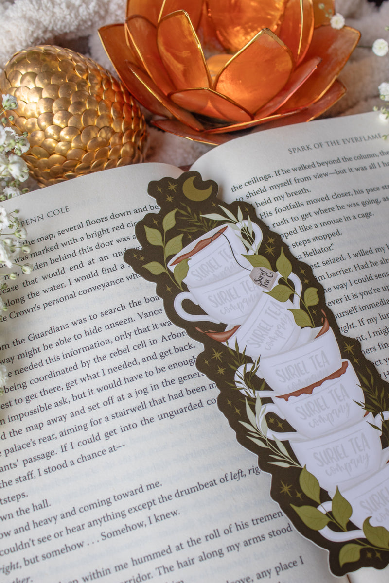 ACOTAR Suriel Tea Co Cupstack Die-Cut Bookmark