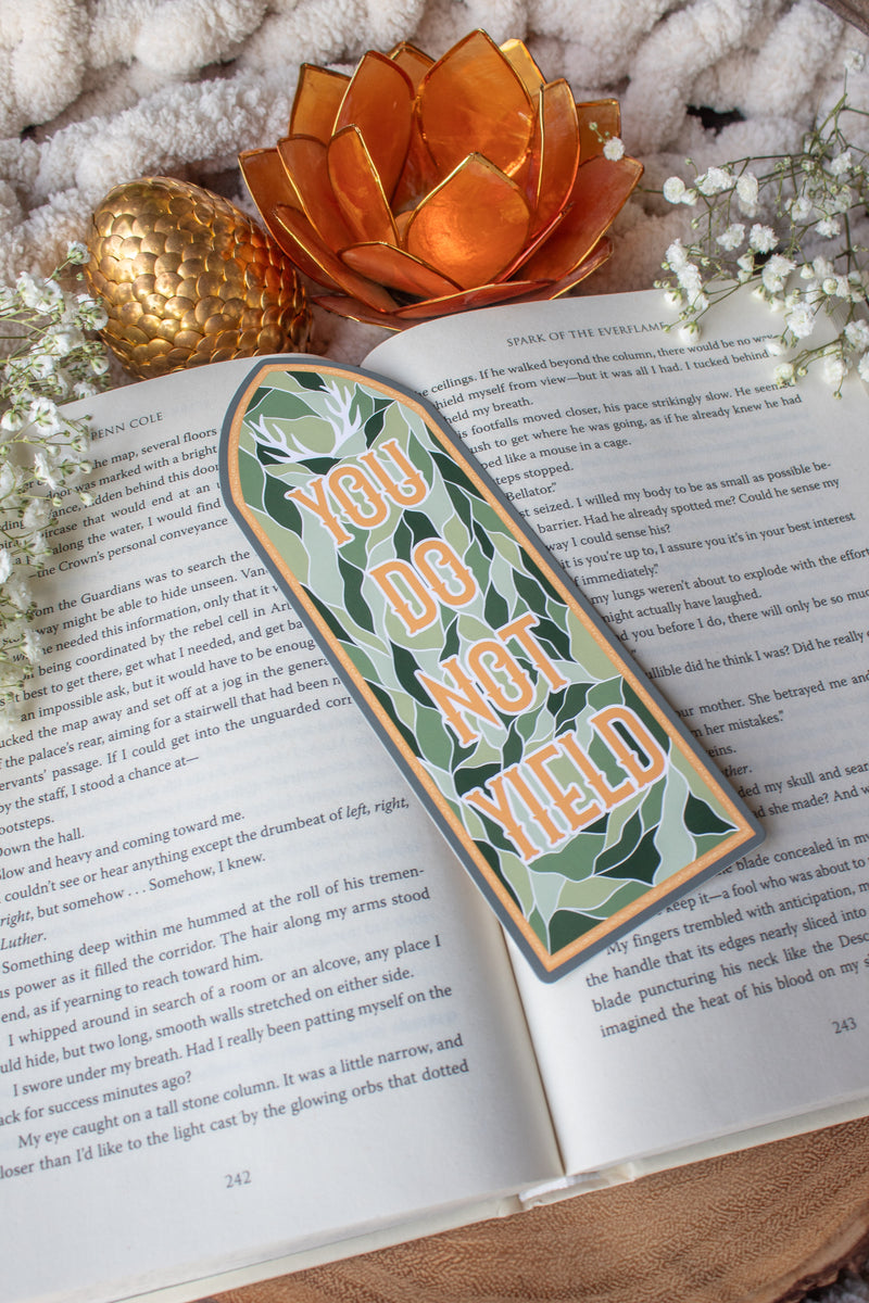 Throne of Glass You Do Not Yield Window Die-Cut Bookmark