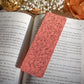 Rose Gold Foil Pink Bookmark | Floral Dragons